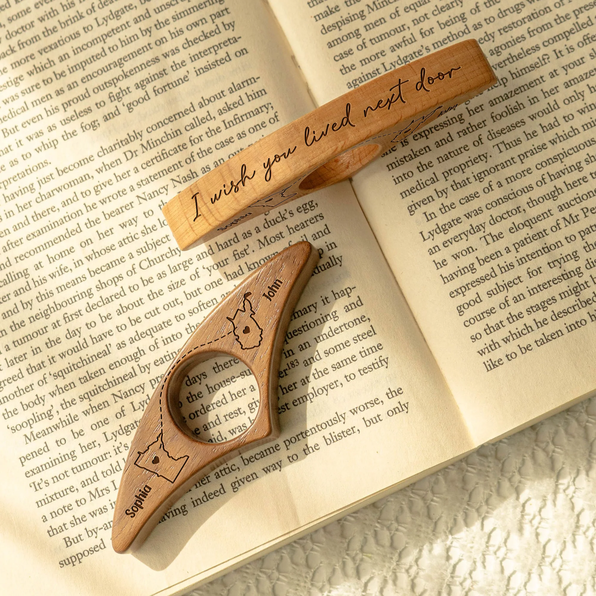 Long Distance Friends, Siblings, Family - Personalized Book Page Holder CH07 899552 - Image 4