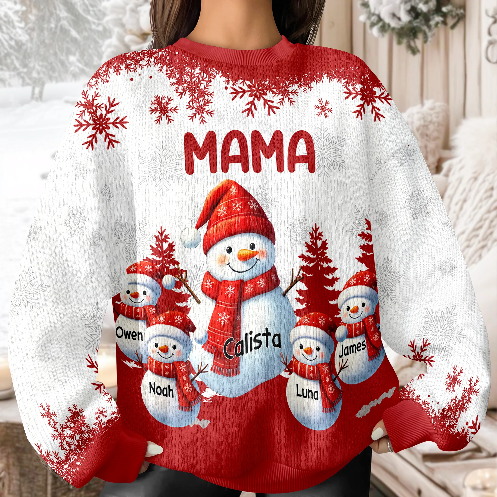 My Fav People Call Me - Personalized Christmas Ugly Sweater Gift For Family TH10 896471 - Image 3