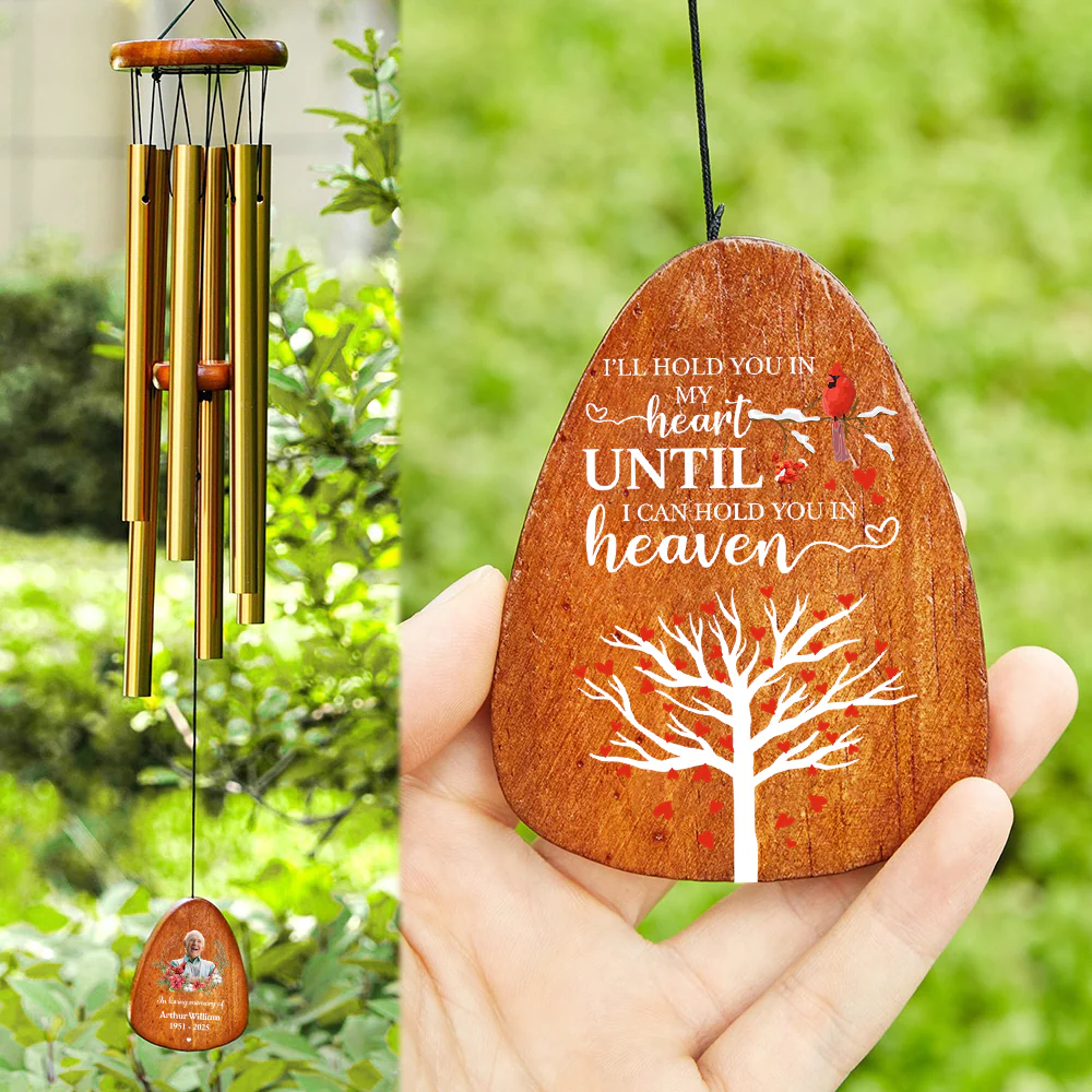 Personalized Cardinal Memorial Wind Chimes Sympathy Gifts LM32 893985 - Image 6