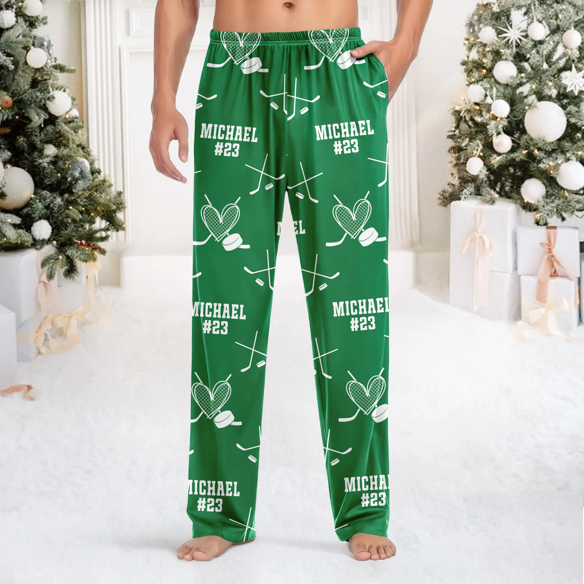 Personalized Christmas Hockey Pajamas Gift For Hockey Lovers HO82 900090 - Image 2