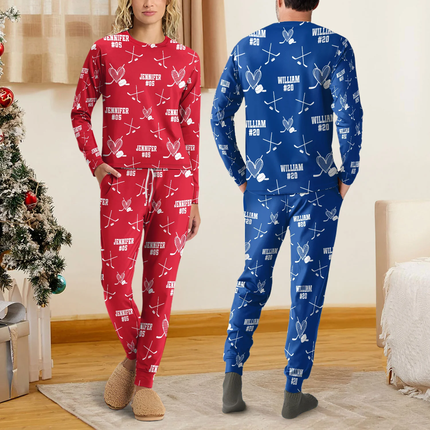 Personalized Christmas Hockey Sleepwear Gift For Hockey Lovers HO82 900088 - Image 5