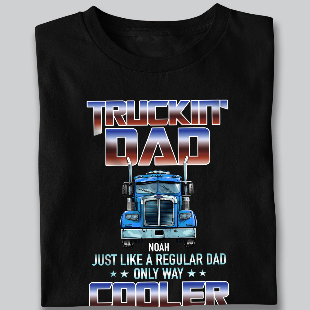 Personalized Cool Trucker Dad Dark Shirt For Car Lover TH10 894509 - Image 5