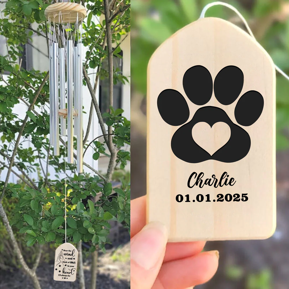 Personalized Dog Memorial Gift Wind Chimes For Dog Lovers TH10 894243 - Image 2