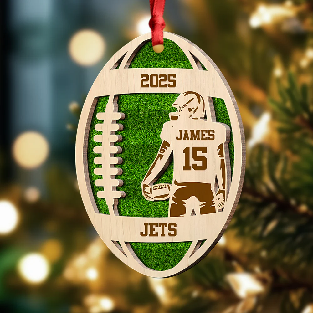 Personalized Football Player 2-Layer Wooden Ornament For Sport Lovers CH07 899466 - Image 4