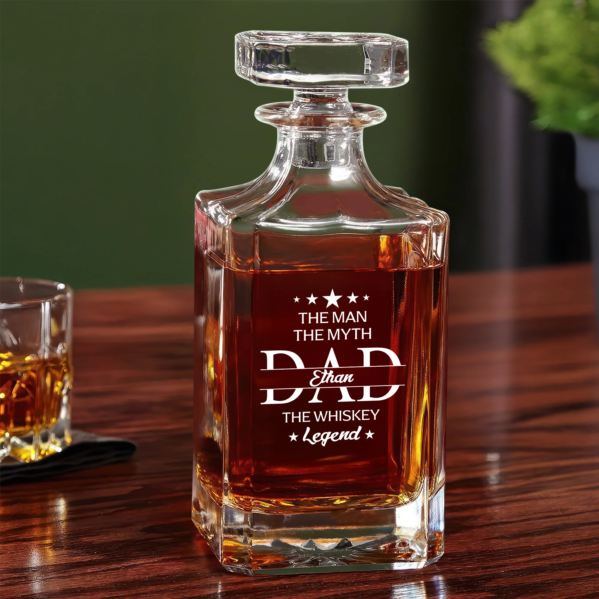 Personalized Gift To Dad The Man The Myth The Legend Decanter HO82 894496 - Image 5
