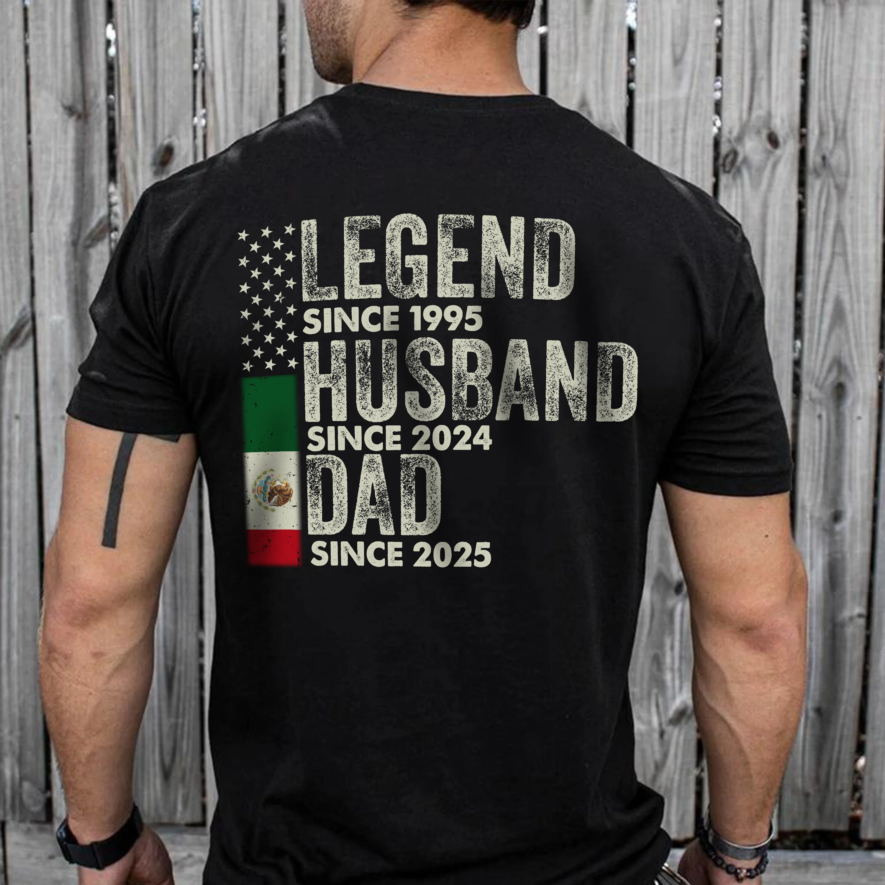 Personalized Legend Husband Dad Grandpa Back Shirt With American And Mexico Flag TH10 894317 - Image 5