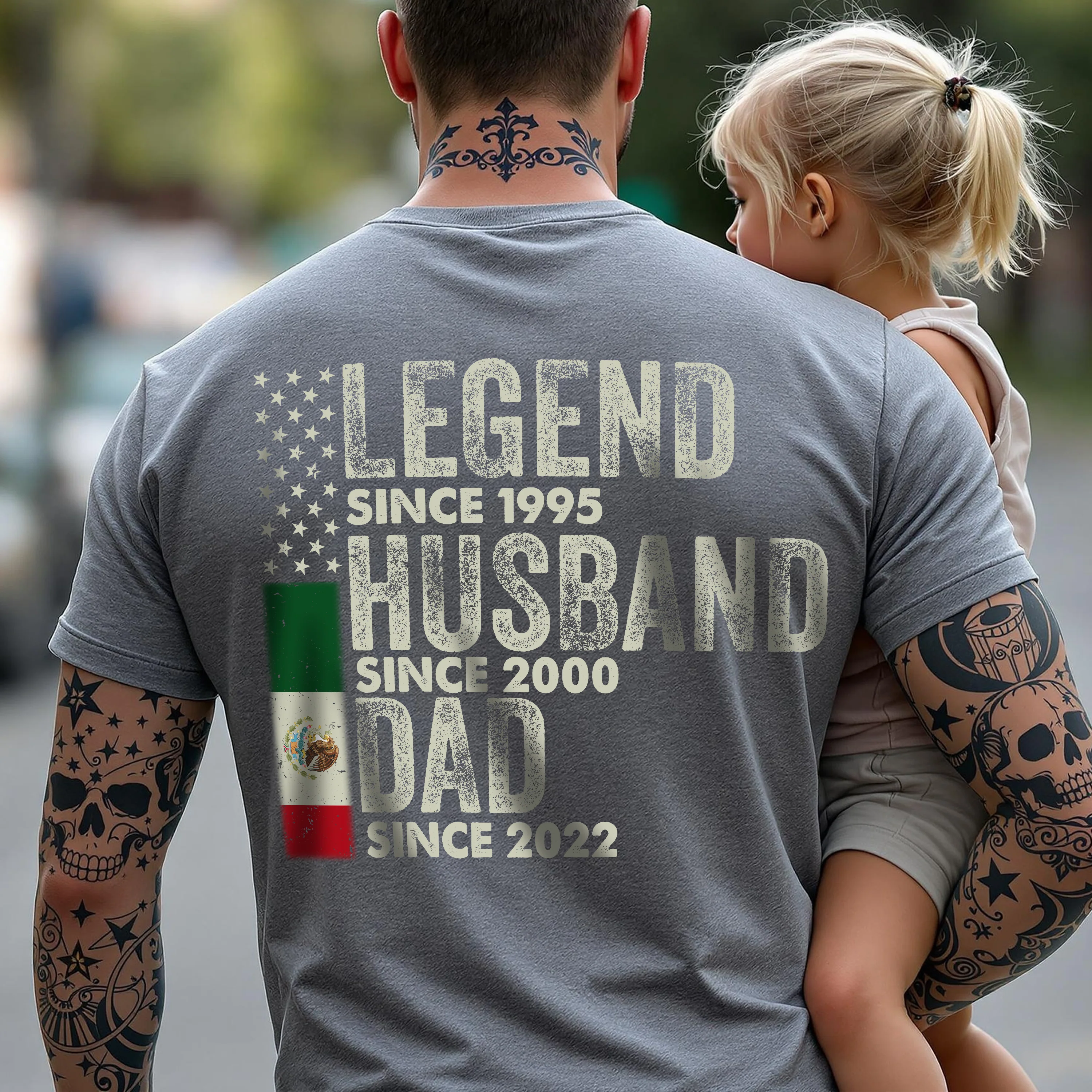 Personalized Legend Husband Dad Grandpa Back Shirt With American And Mexico Flag TH10 894317 - Image 6