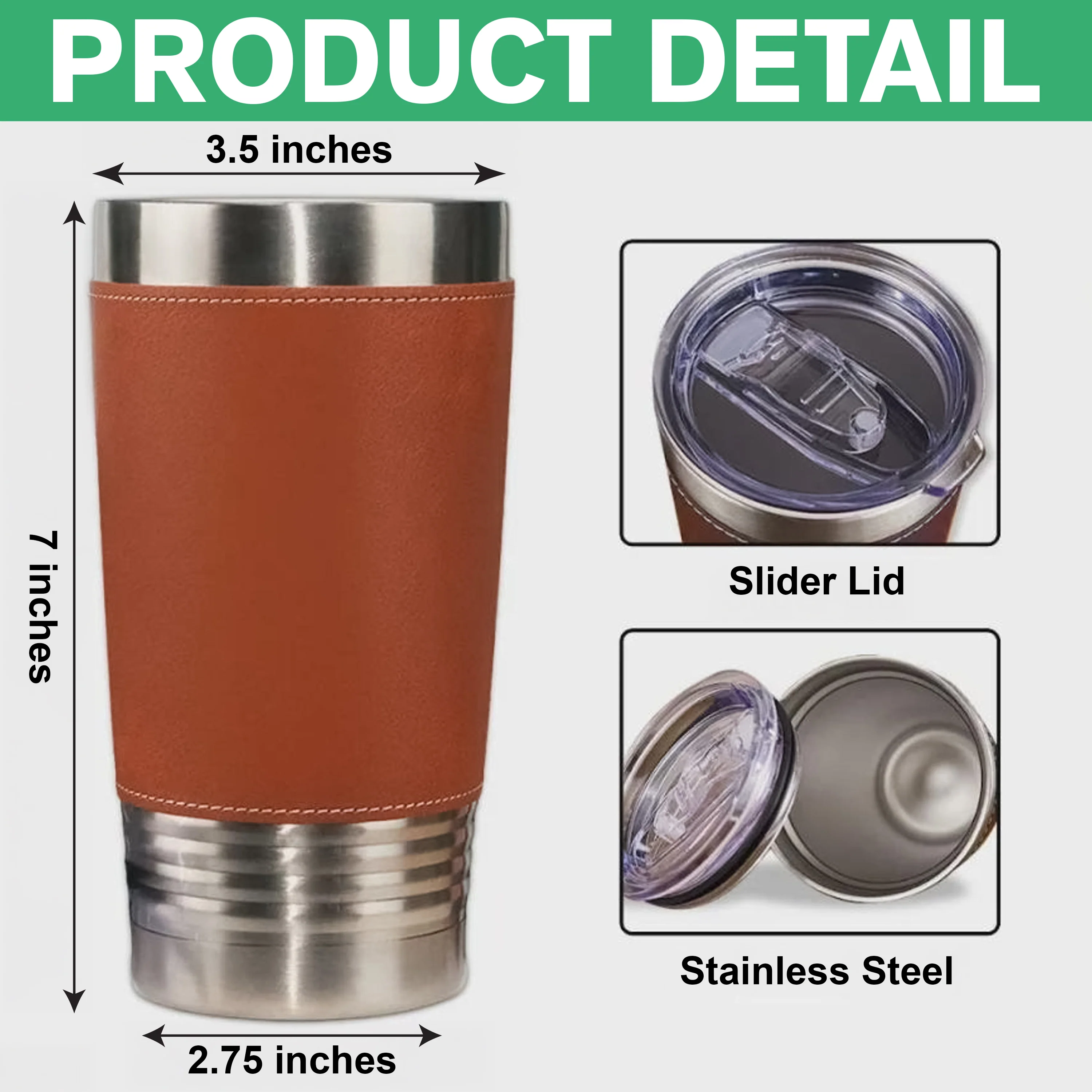 Personalized Legend Husband Dad Grandpa Leather Tumbler TH10 894015 - Image 7
