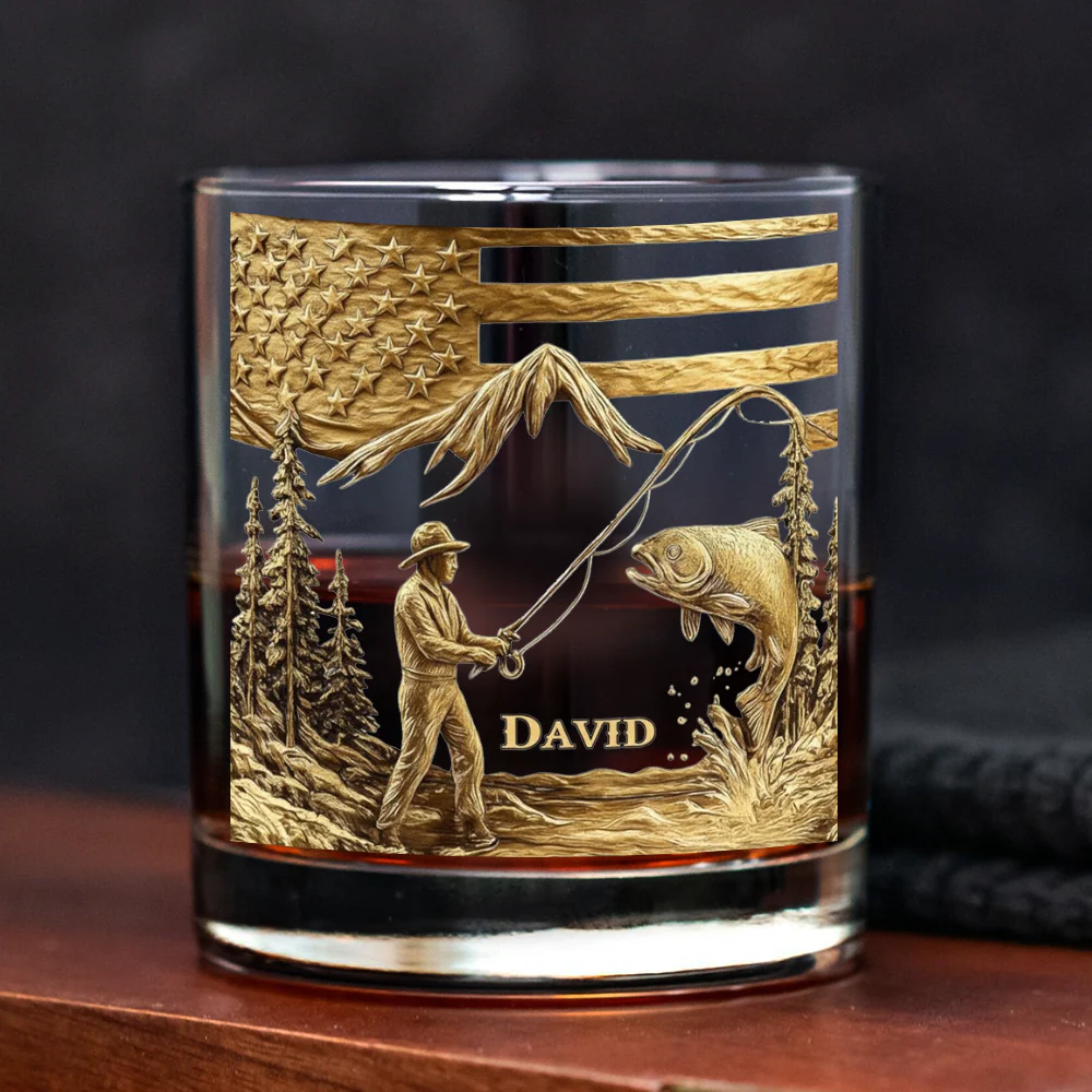 Personalized Whiskey Glass Gift For Fishing Lover CH07 895394 - Image 6