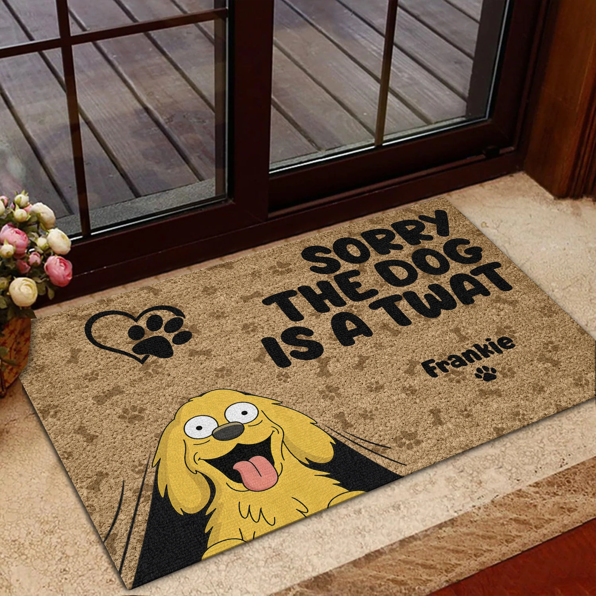 Sorry The Dogs Are Twats Personalized Welcome Doormat Gift For Dog Lover HO82 893720 - Image 5