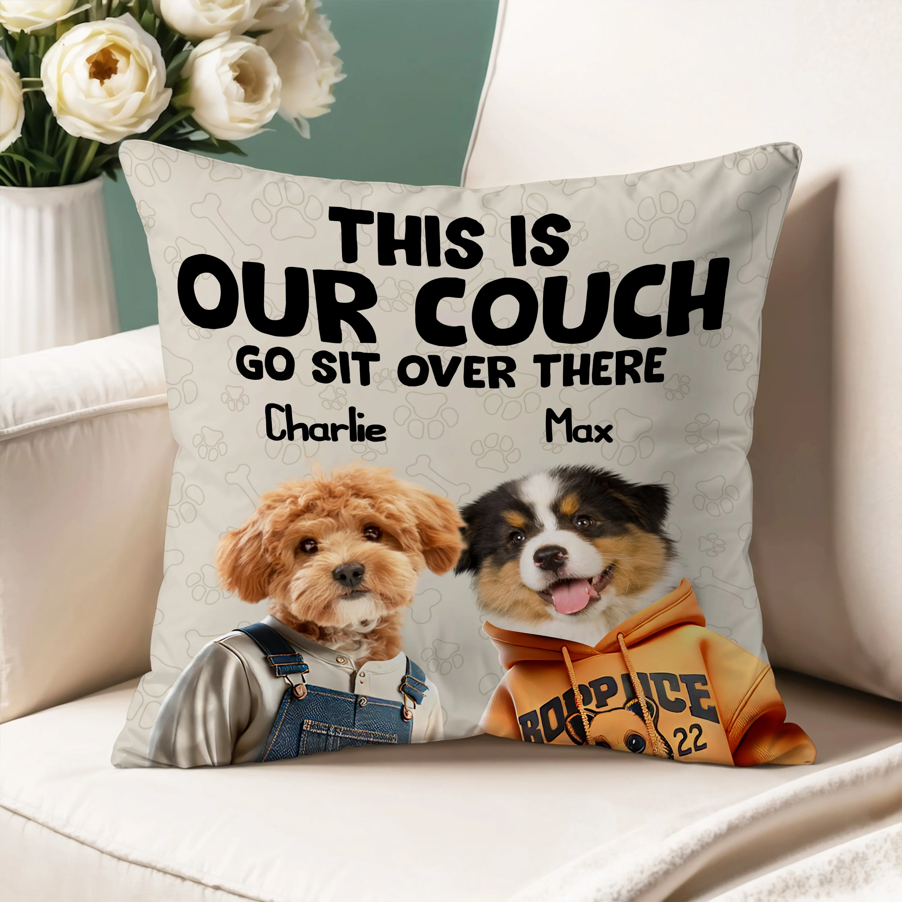 This Is Our Couch Personalized Pillow Gift For Dog And Cat Lovers CH07 896338 - Image 6