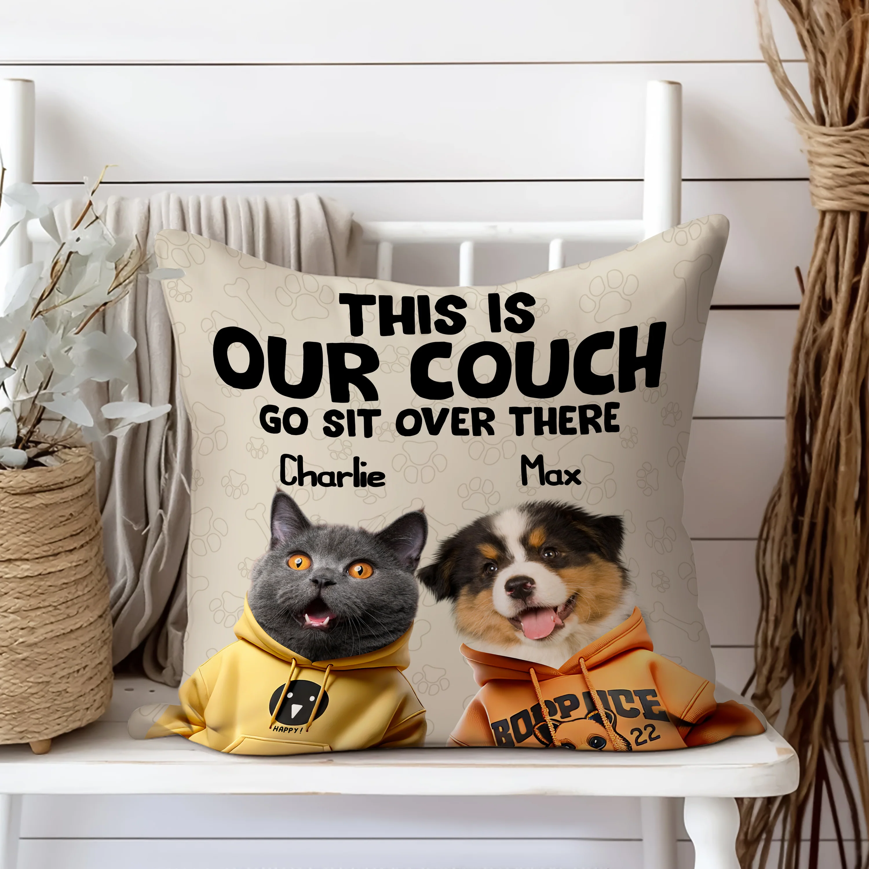 This Is Our Couch Personalized Pillow Gift For Dog And Cat Lovers CH07 896338 - Image 8