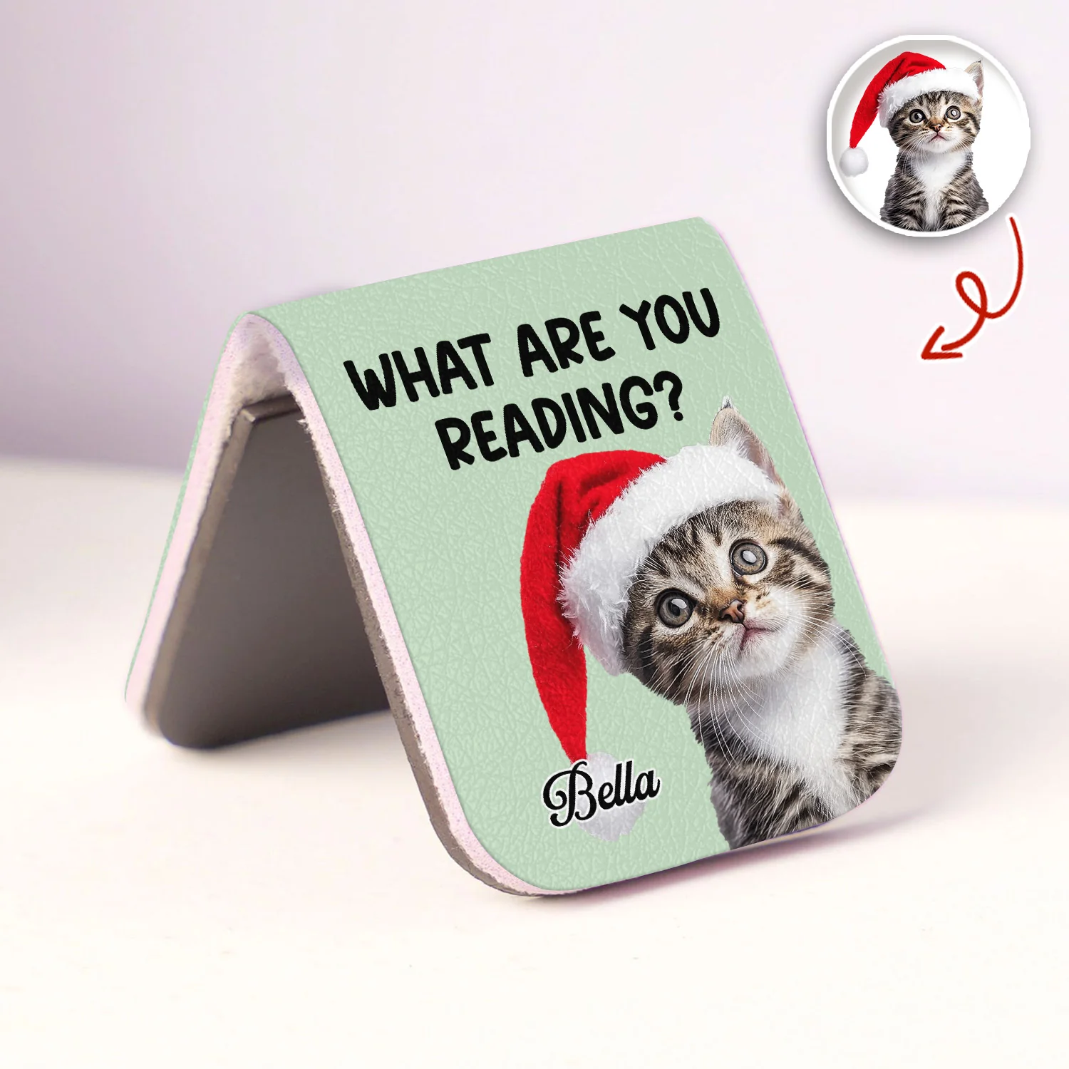 What Are You Reading - Custom Cat Photo Leather Magnetic Bookmark For Book Lovers, Cat Lovers CH07 899530 - Image 6