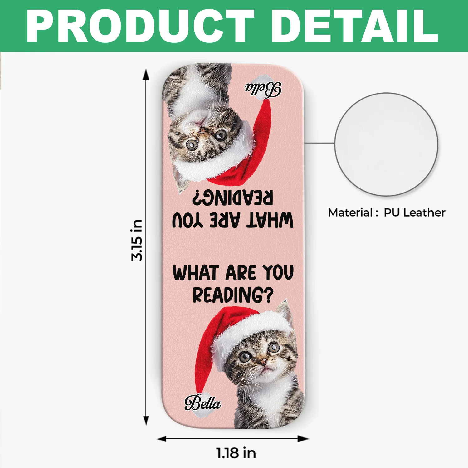What Are You Reading - Custom Cat Photo Leather Magnetic Bookmark For Book Lovers, Cat Lovers CH07 899530 - Image 7