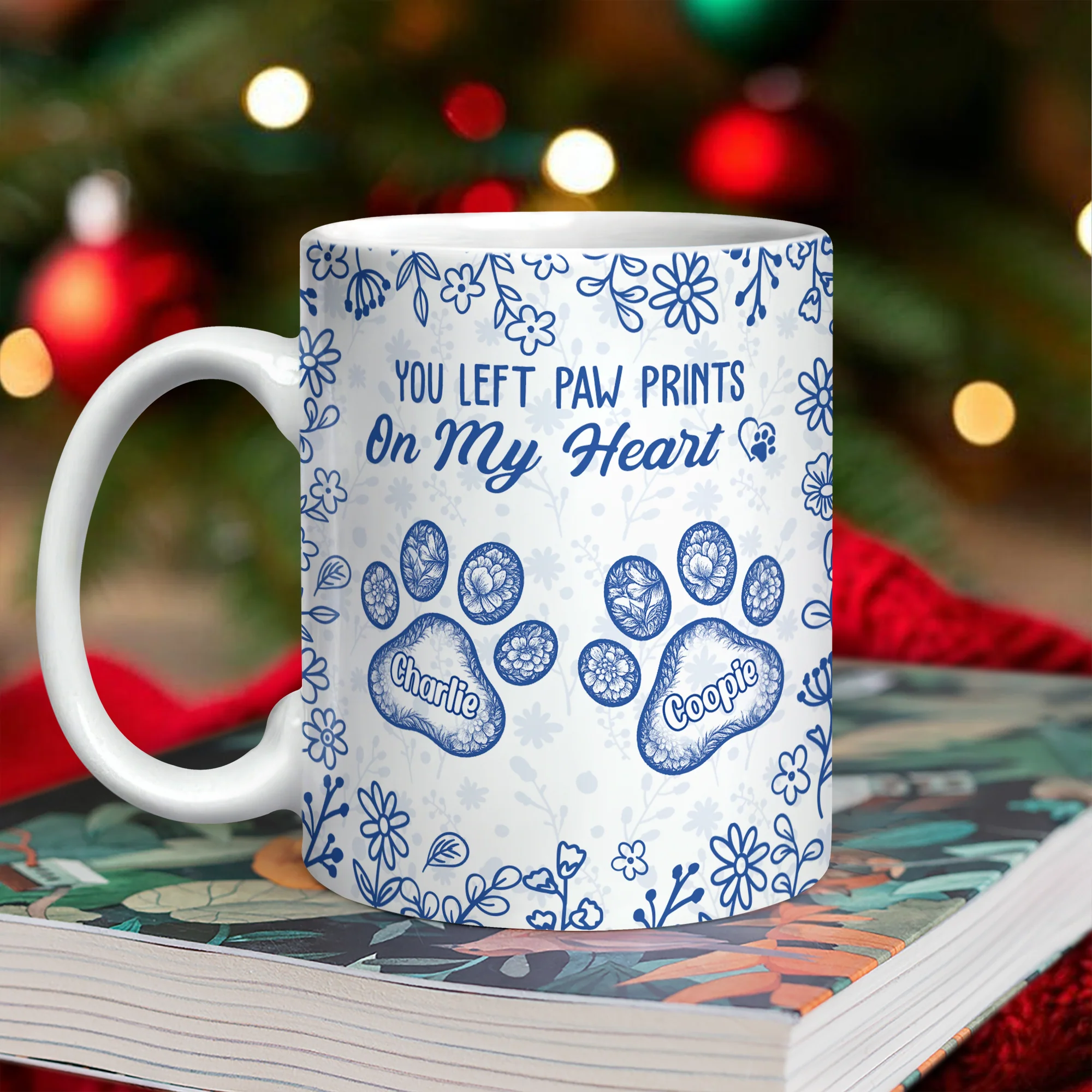 You Left Paw Prints On My Heart - Personalized Memorial Mug For Dog And Cat Lovers CH07 896996 - Image 3