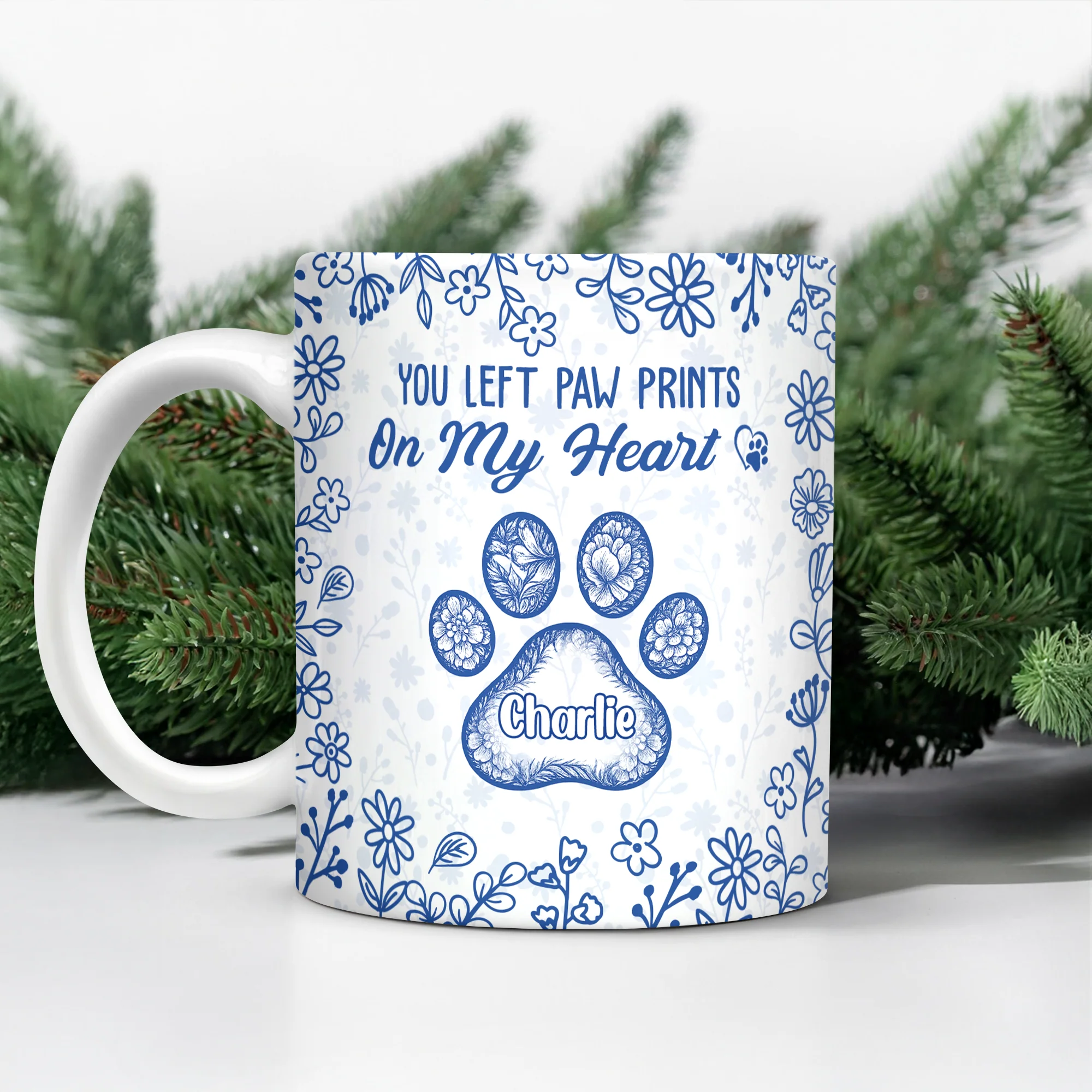 You Left Paw Prints On My Heart - Personalized Memorial Mug For Dog And Cat Lovers CH07 896996 - Image 6