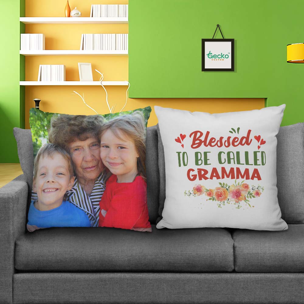 Blessed To Be Called Grandma Family Throw Pillow 1 HN590 - Image 2