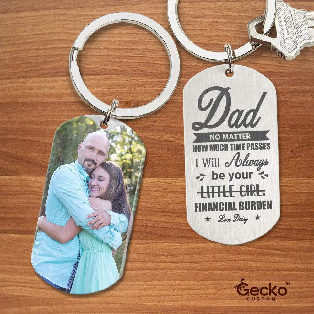 Dad I Will Always Be Your Financial Burden Family Metal Keychain HN590