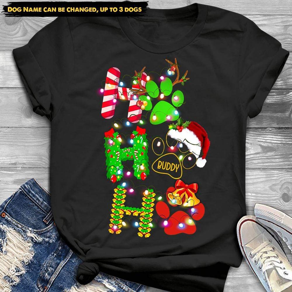 Ho Ho Ho Dog Shirts, Custom Dog Lover Gift, HN590