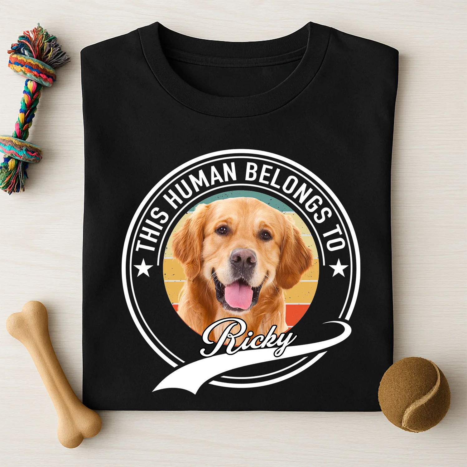 Human Belongs To Dog Cat Personalized Custom Photo Dog Cat Pet Shirt TH10 TA29 889223 - Image 2