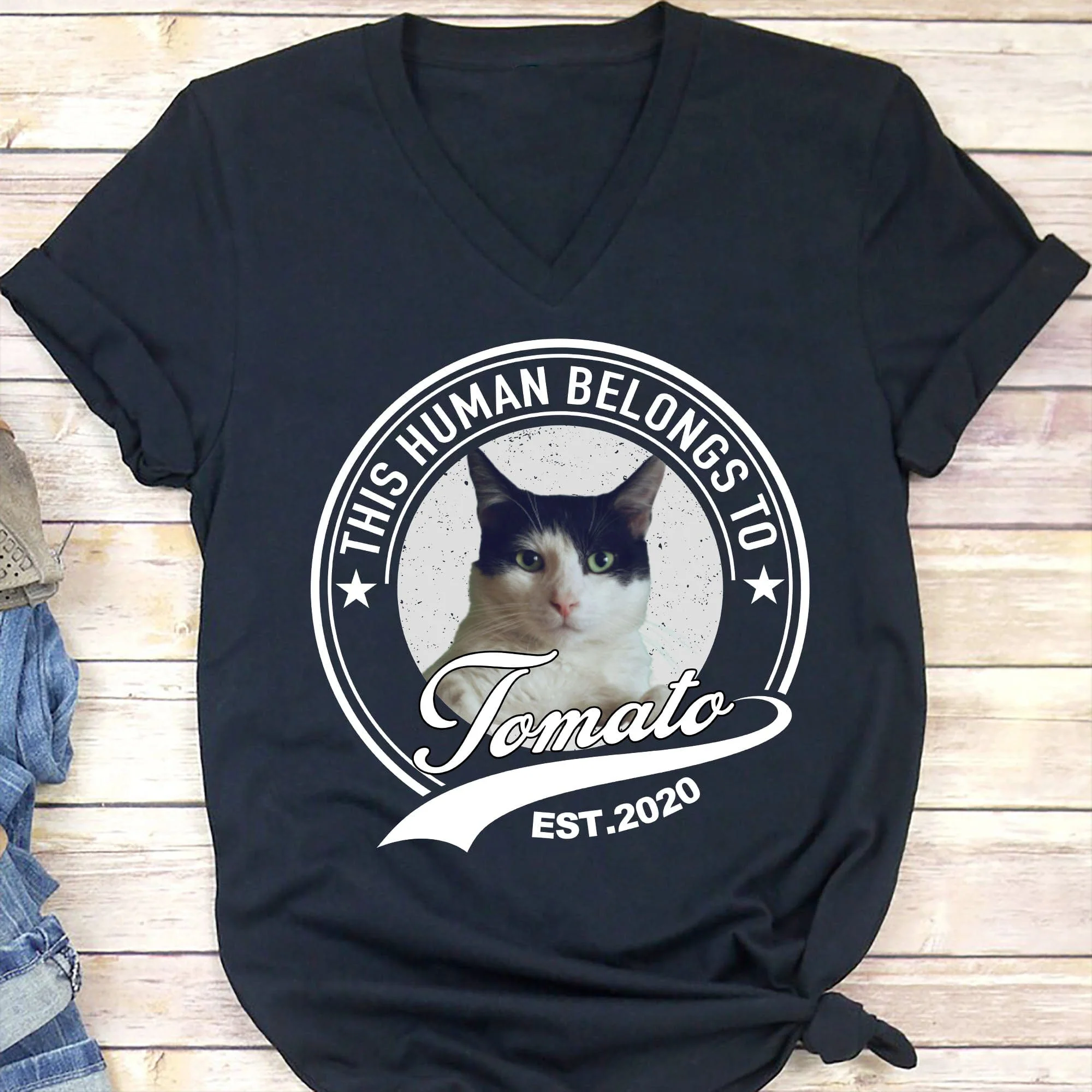 Human Belongs To Dog Cat Personalized Custom Photo Dog Cat Pet Shirt TH10 TA29 889223 - Image 8