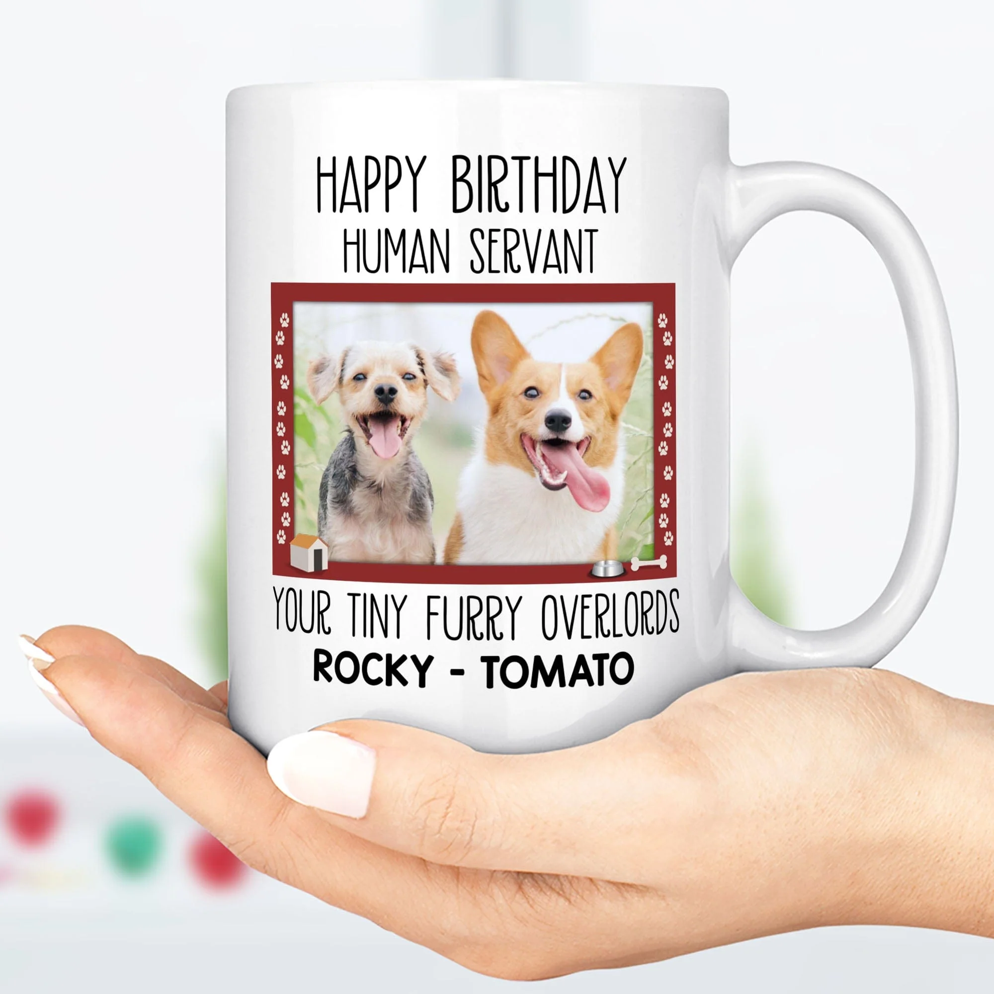 Human Servant Personalized Custom Photo Dog Mug C334 890747 - Image 2