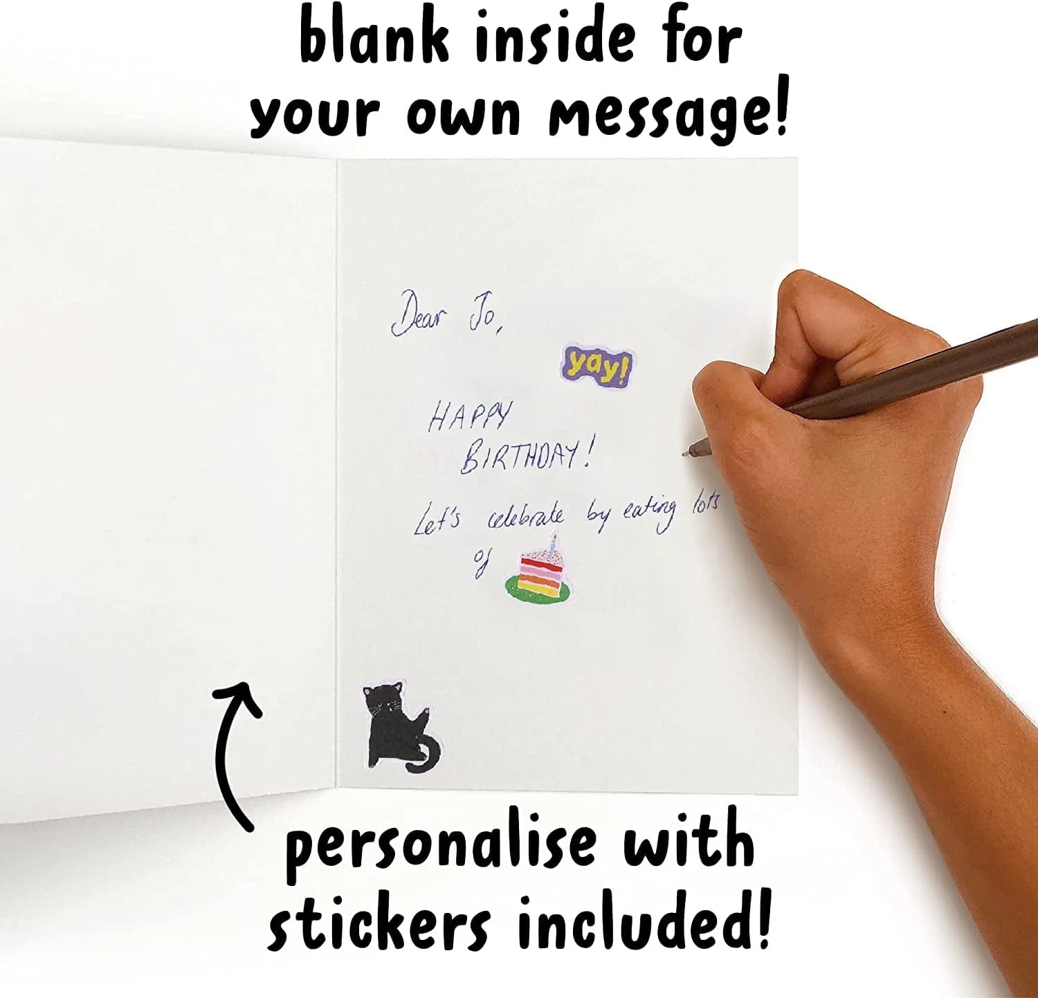 Husband Birthday Card from Wife - Husband Valentines Day Card Funny - Anniversary Cards for Him - Funny Birthday Card for Men - Prank Gag Joke - Comes with Fun Stickers - Image 3