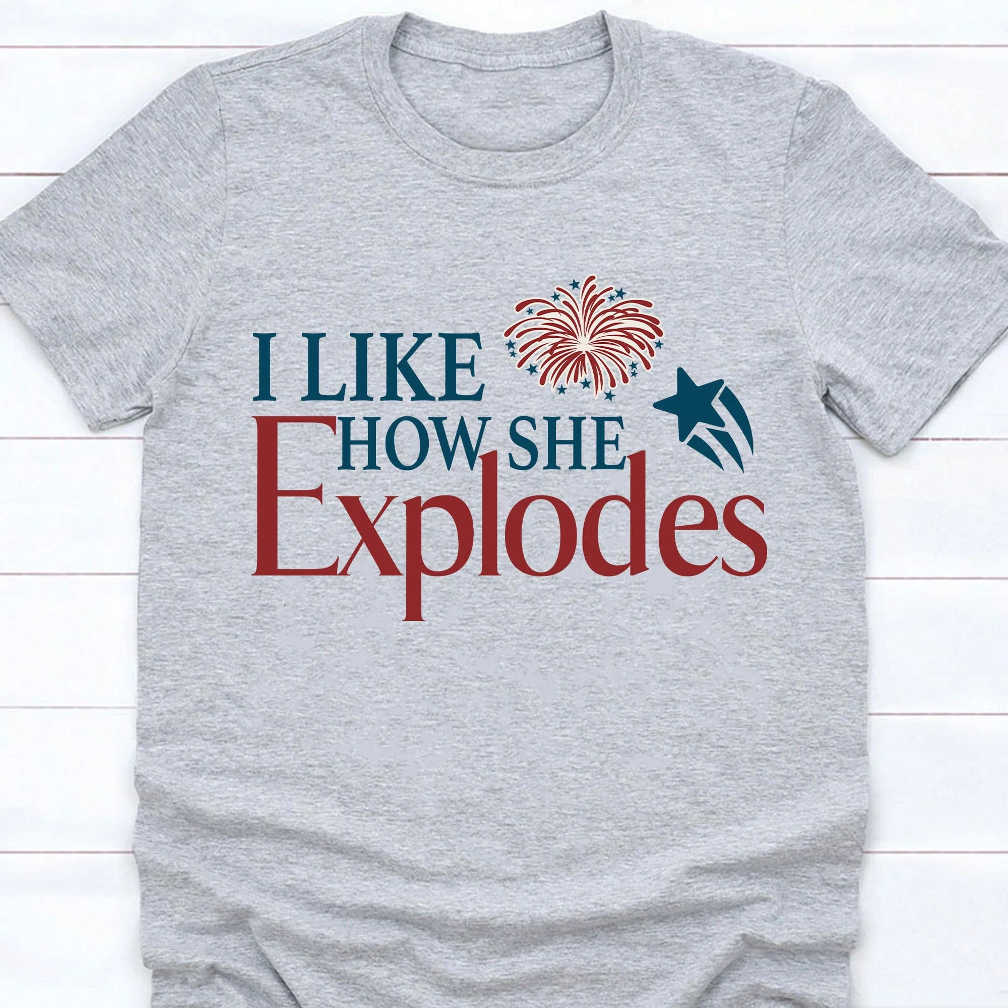 I Like How She Explodes, I Like How He Bangs, 4th Of July Shirt, American Flag Shirt, Fourth Of July Shirts, Matching 4th Of July Couple, Personalized Custom 4th Of July Shirt C401 - Image 4