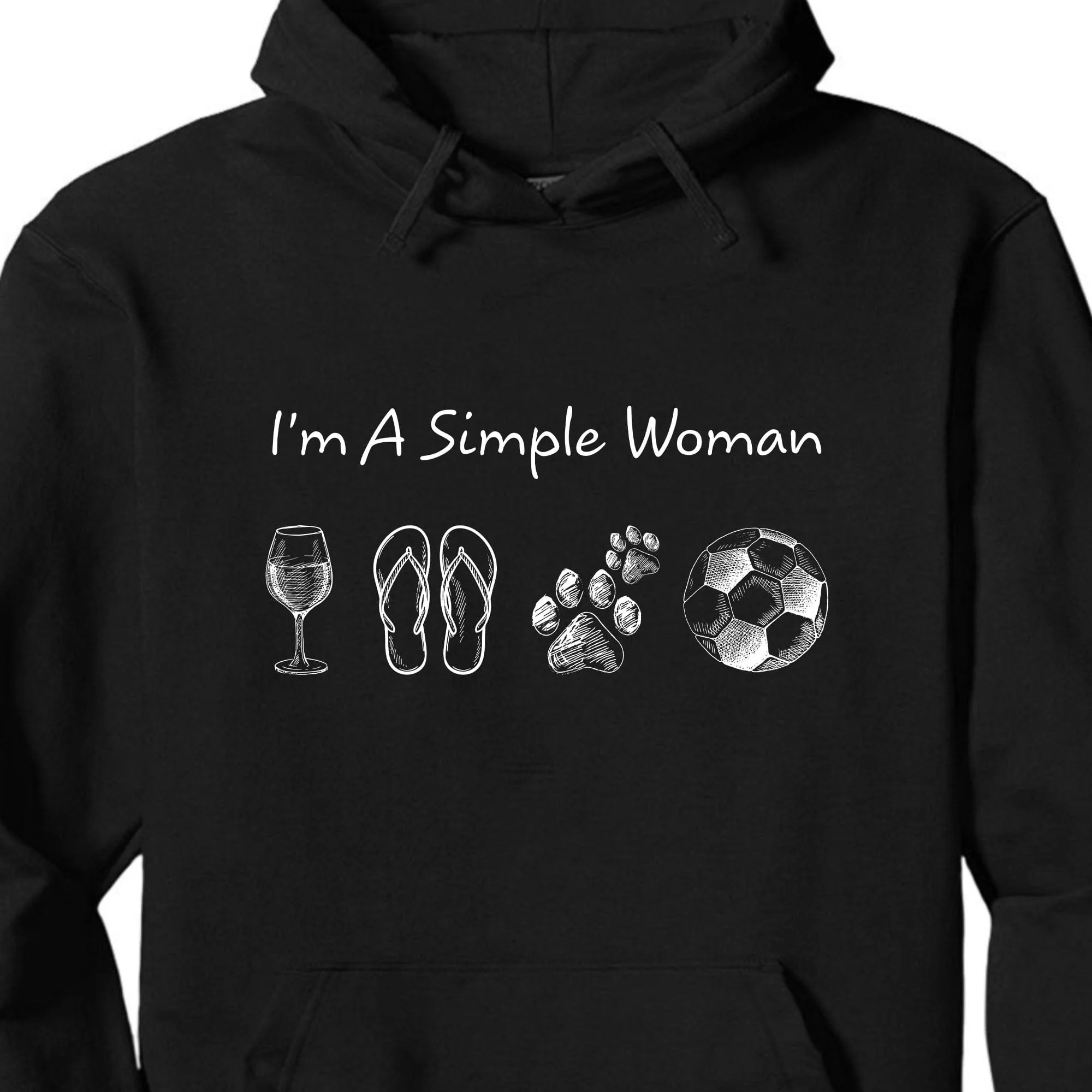 I'm A Simple Woman Man Personalized Custom Soccer Shirts C508 - Image 5