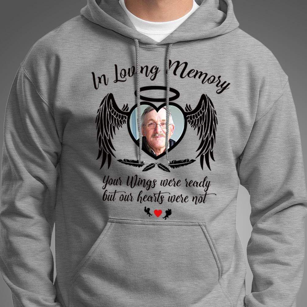 Your Wings Were Ready Family Memorial Custom Photo Shirt - Image 3