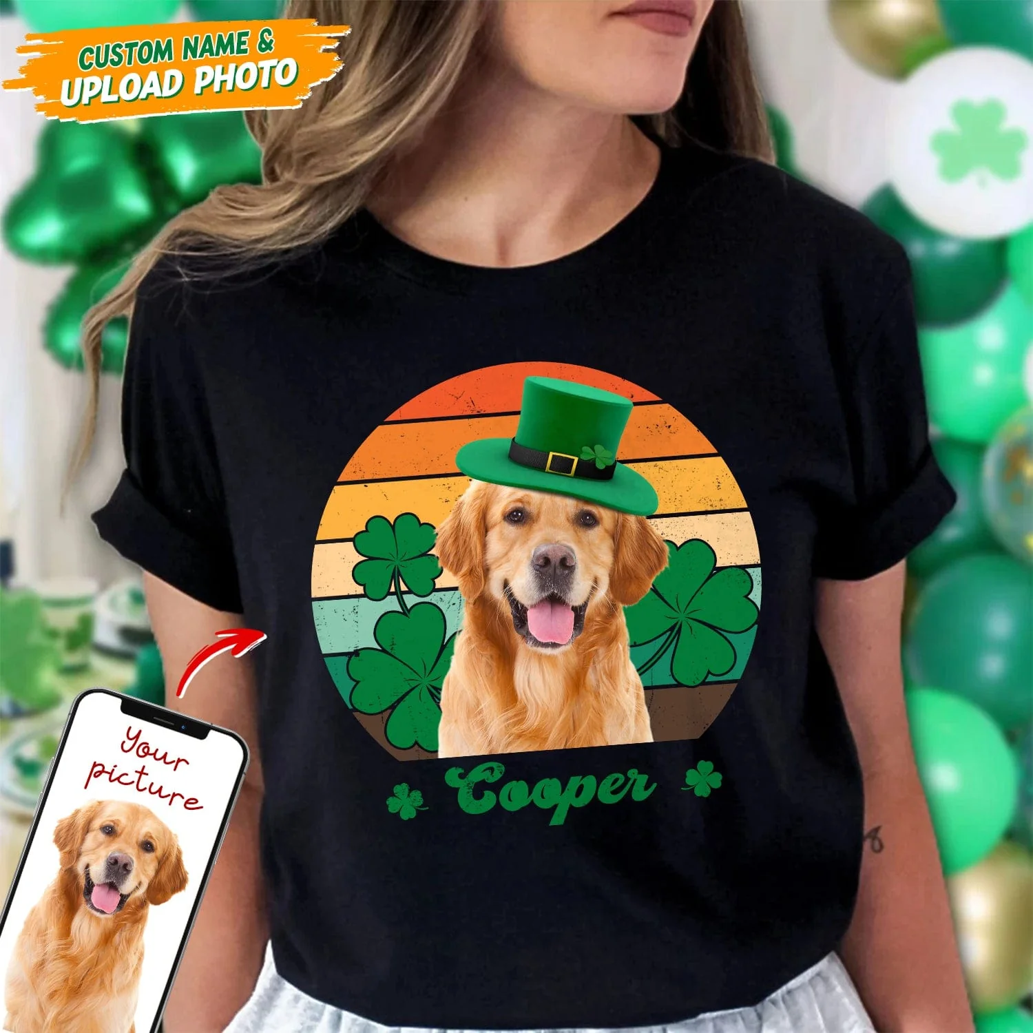 St Patrick Retro Custom Shirt Dog Cat N369 HN590 - Image 5