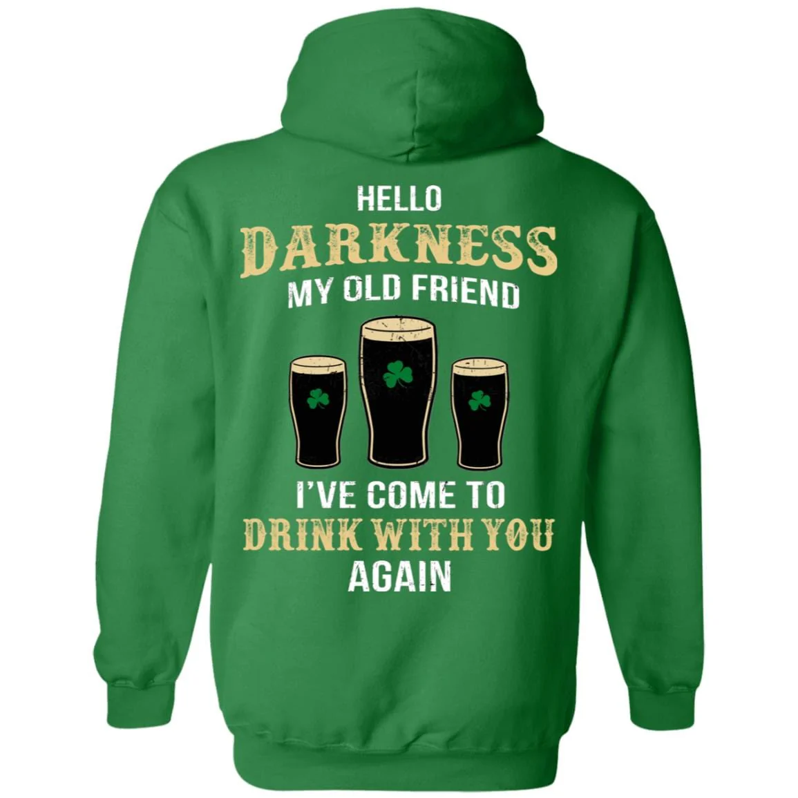 Darkness old friend drink beer irish st patty's day shirt printed back 901408 - Image 4