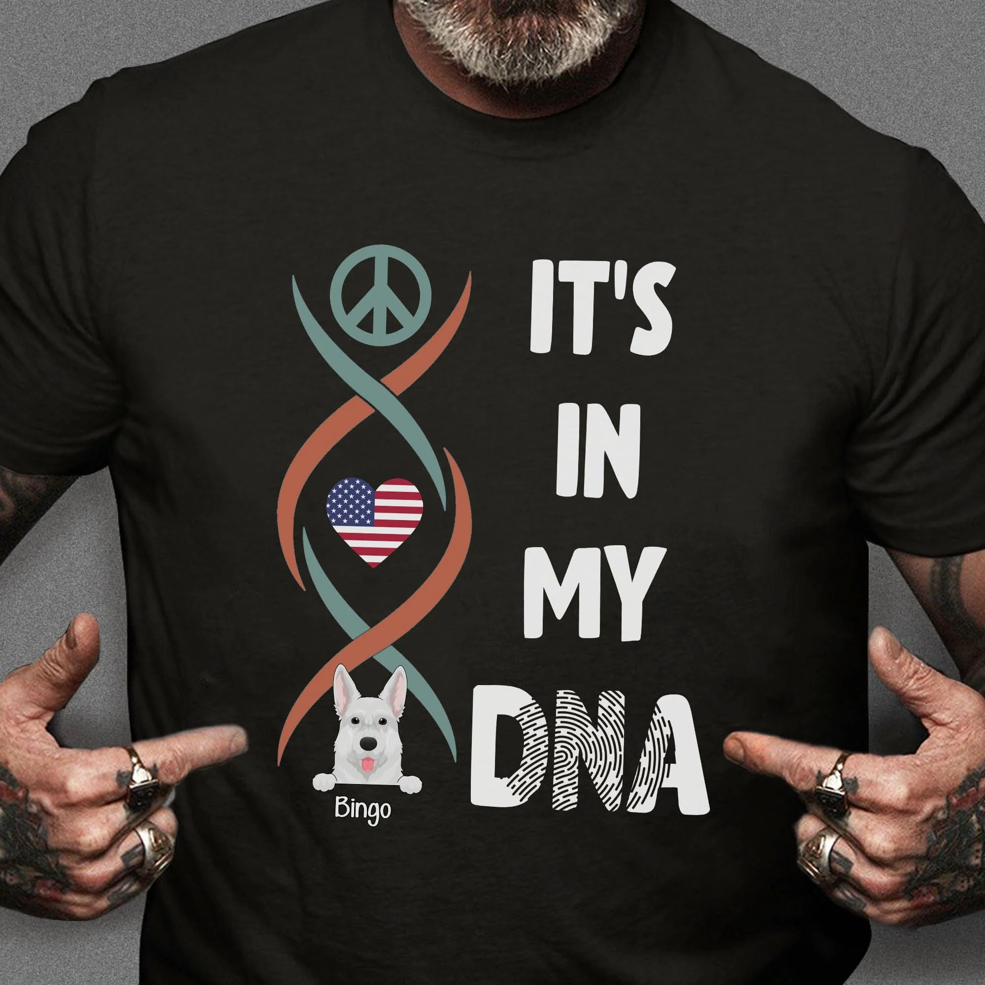 It's In My DNA Personalized Custom Dog Shirt C235