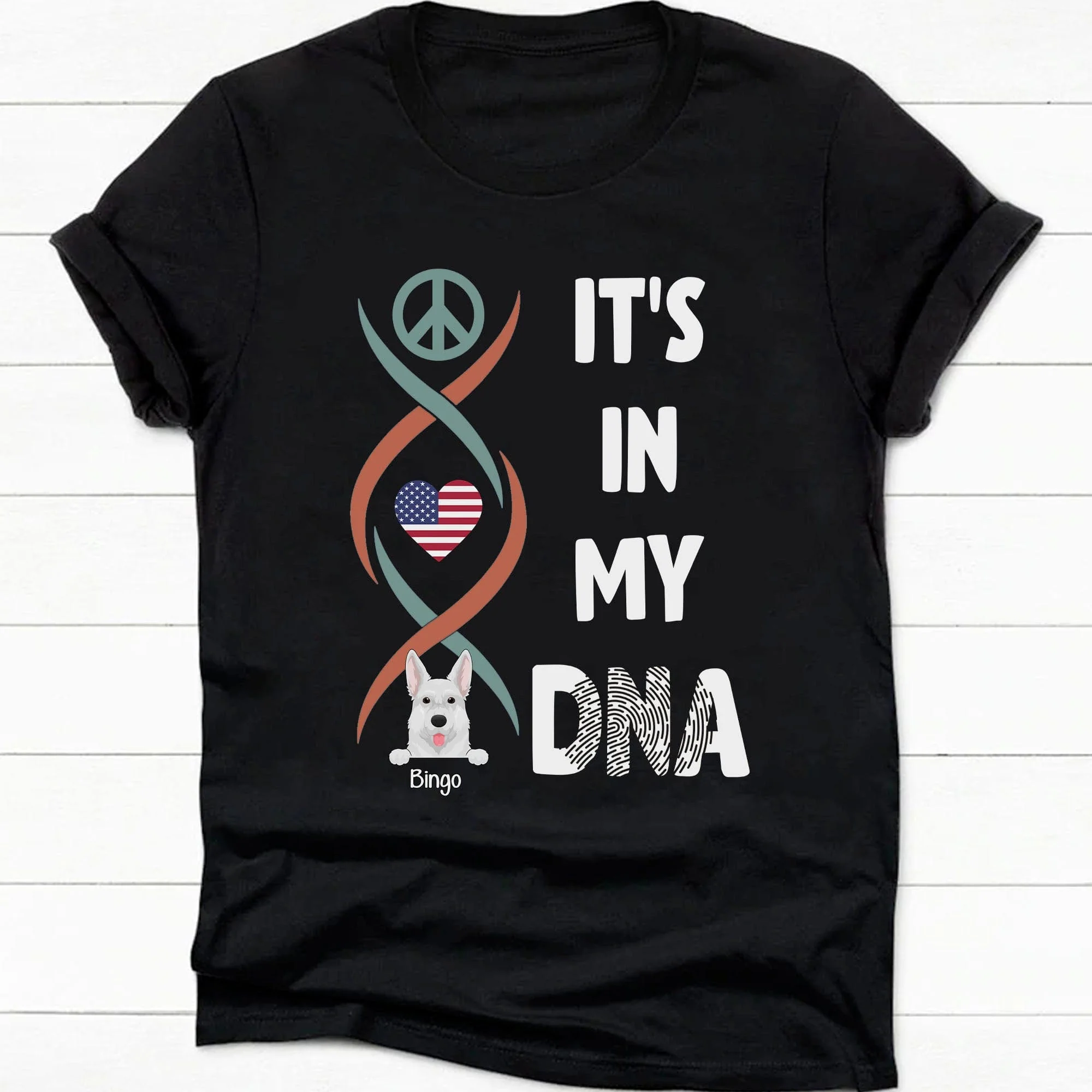 It's In My DNA Personalized Custom Dog Shirt C235 - Image 4