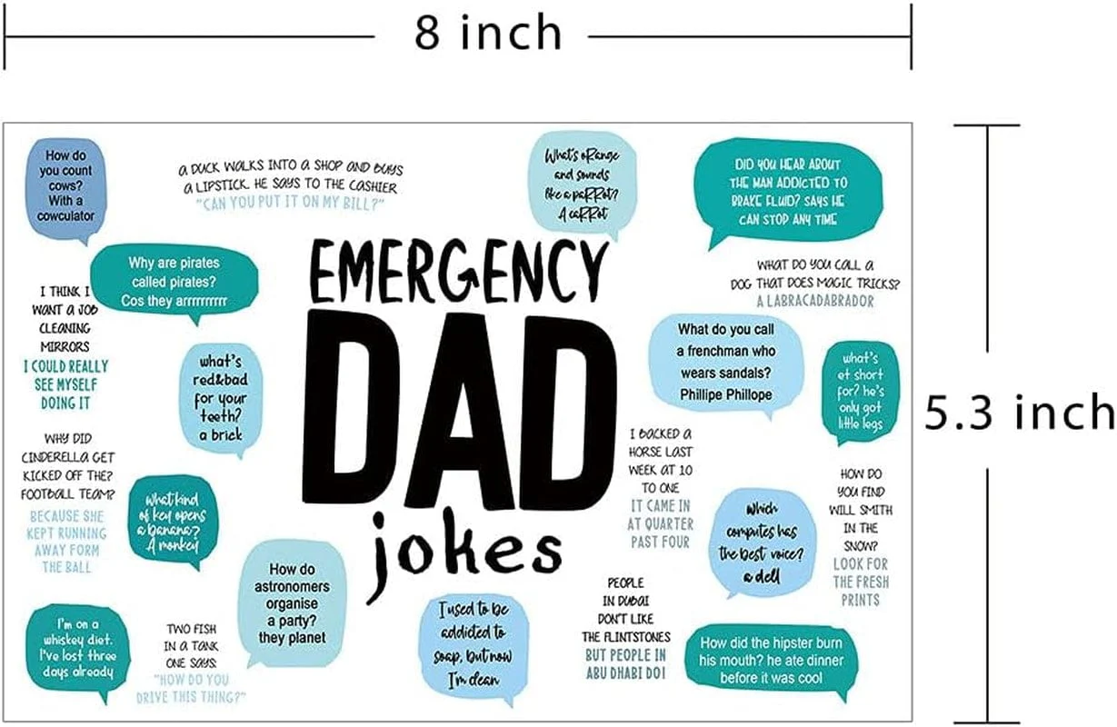 Joke Fathers Day Card for Dad, Birthday Card for Dad, Emergency Extra Funny Joker Greeting Card for the Father'S Day Gifts, Variety Joke Card for Father, Fathers Day Card from Daughter - Image 2