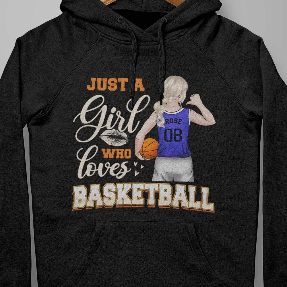 Just A Girl Who Loves Basketball, Basketball Girl Shirt - Image 2