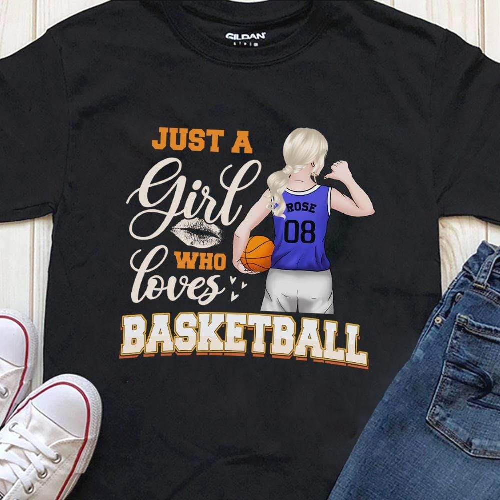 Just A Girl Who Loves Basketball, Basketball Girl Shirt - Image 3