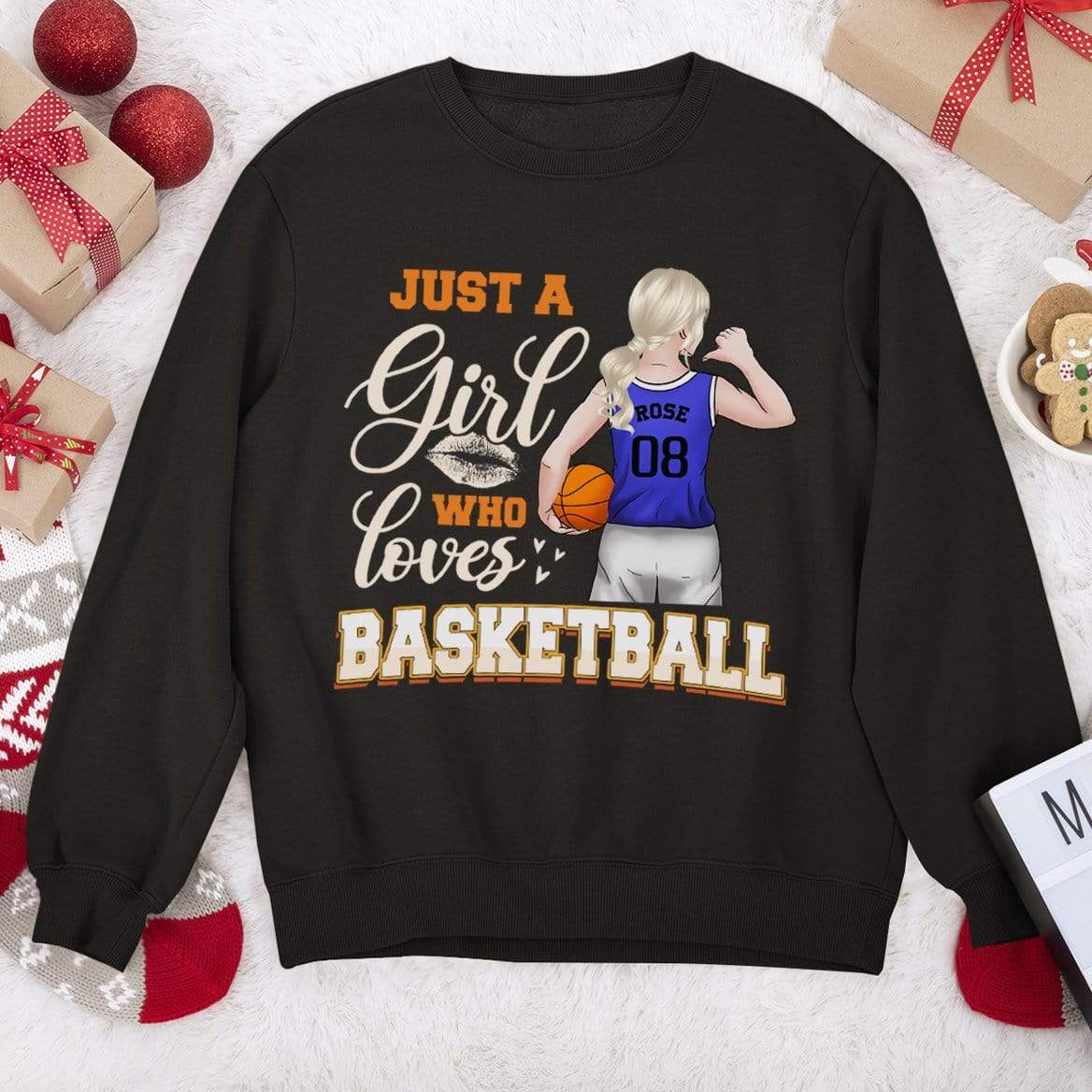 Just A Girl Who Loves Basketball, Basketball Girl Shirt - Image 4