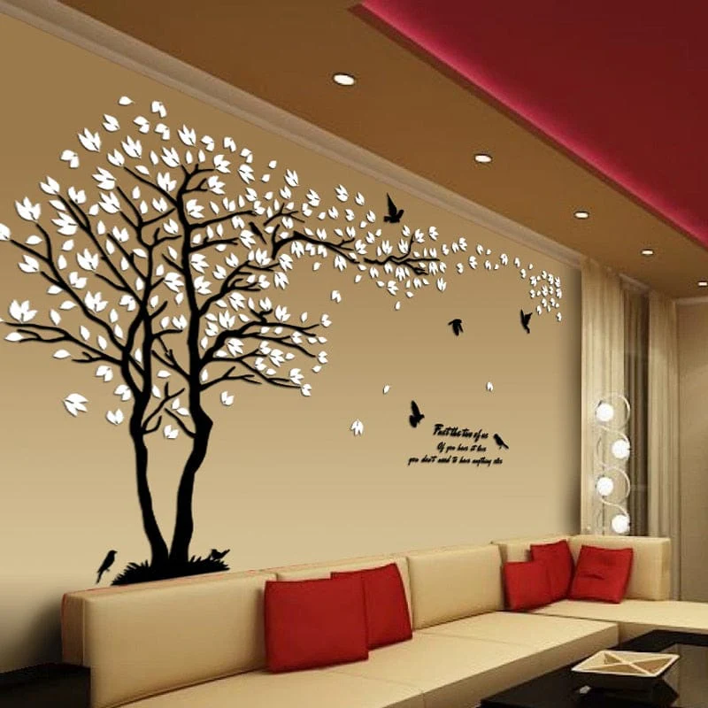 Large Tree Wall Decals for Living Room - Nature Wall Decor
