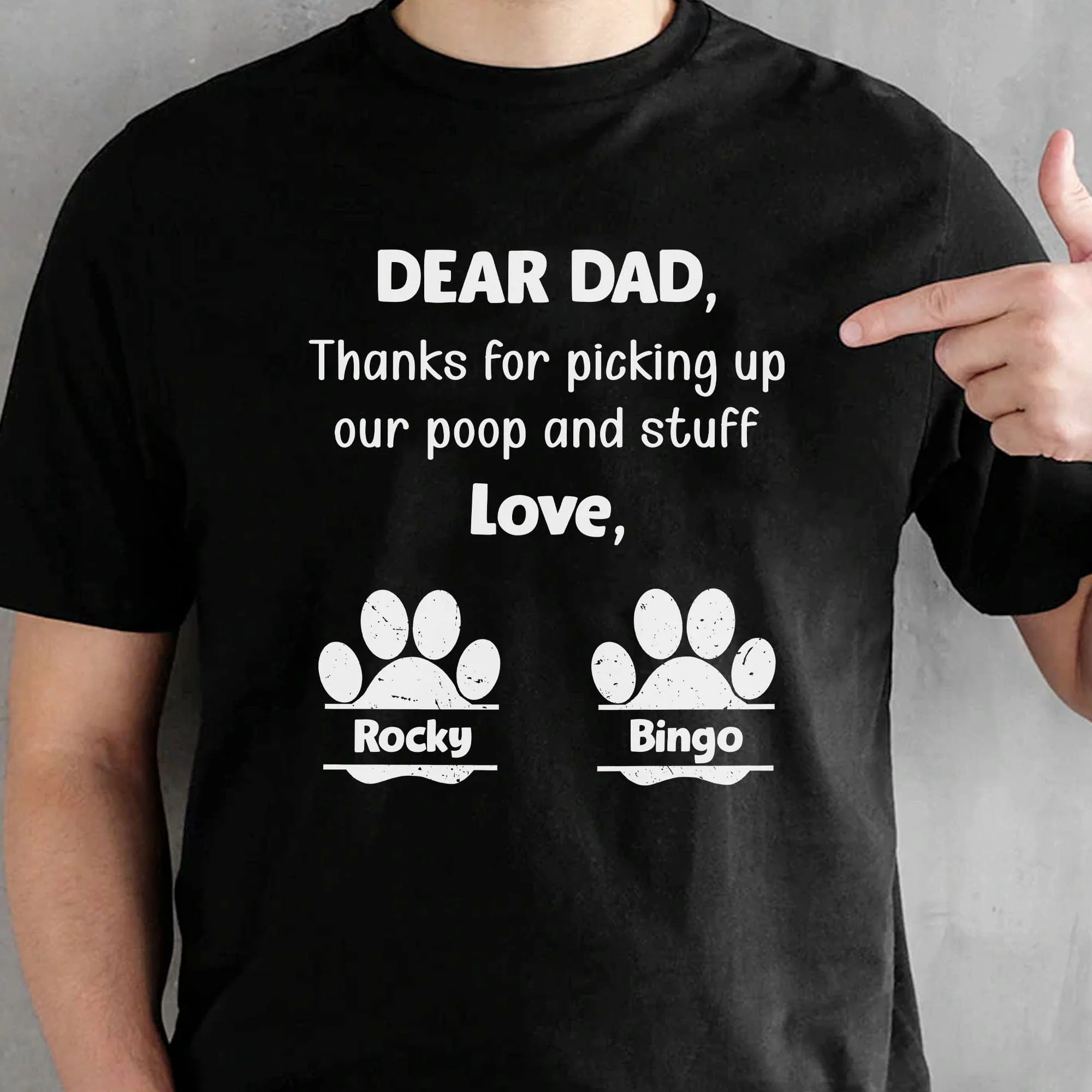 Letter To Dad/Mom Personalized Custom Dog Shirt C280 - Image 3