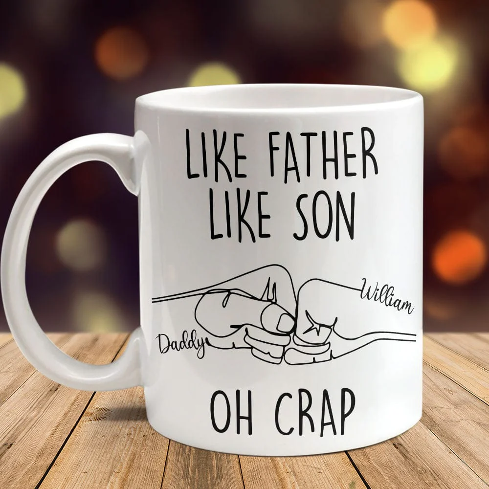Like Father Like Son Father's Day Mug Personalized Gift T286 890787