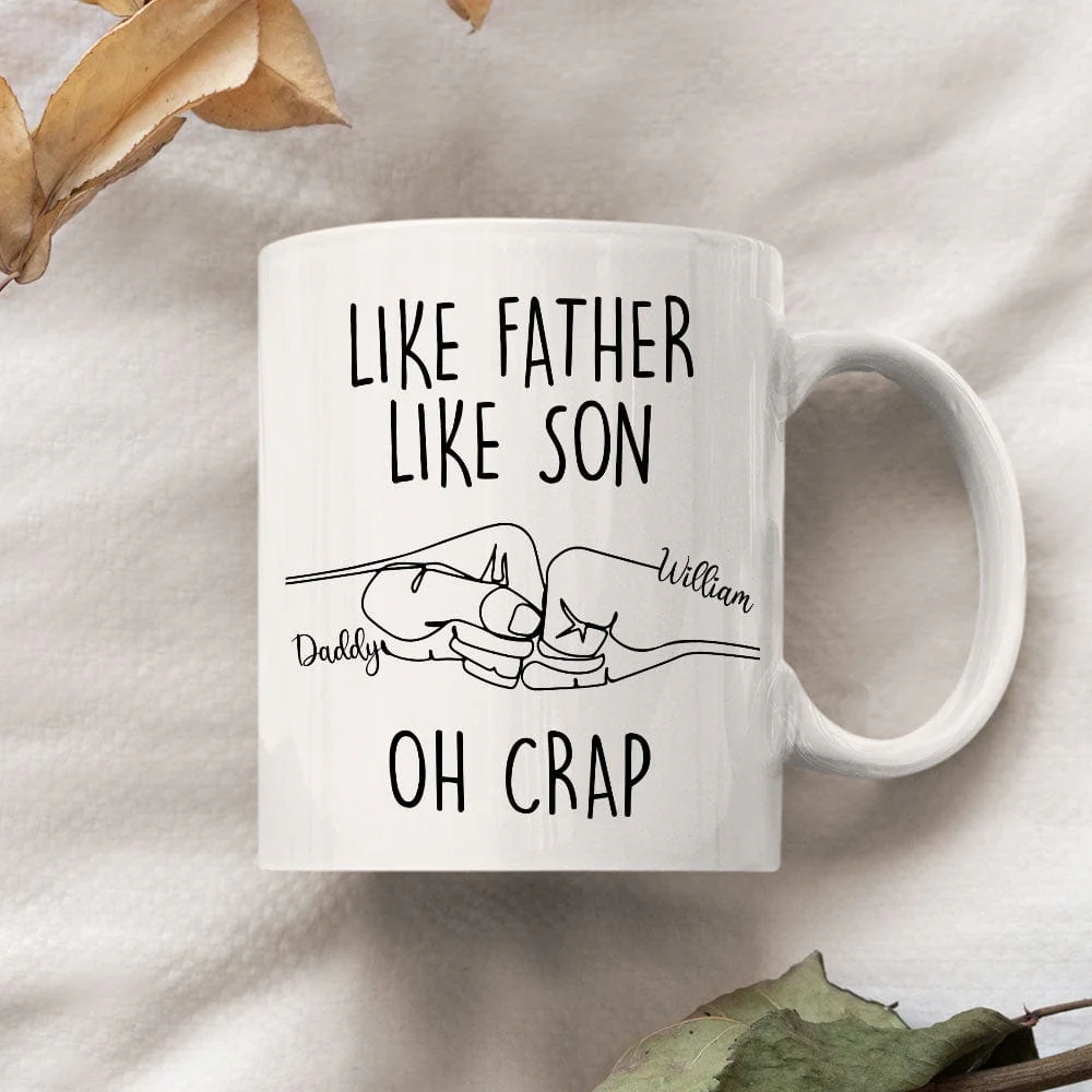 Like Father Like Son Father's Day Mug Personalized Gift T286 890787 - Image 3
