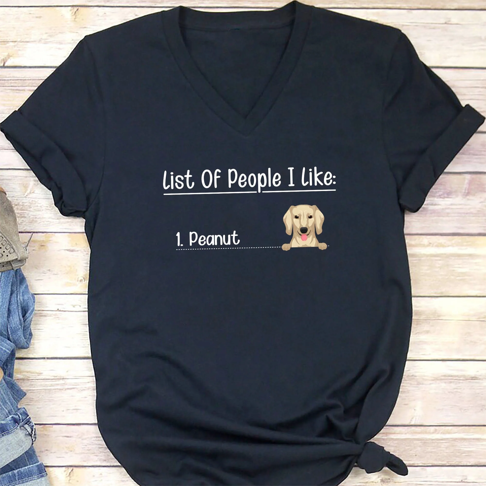 List Of People Personalized Custom Dog Shirt C289 - Image 4