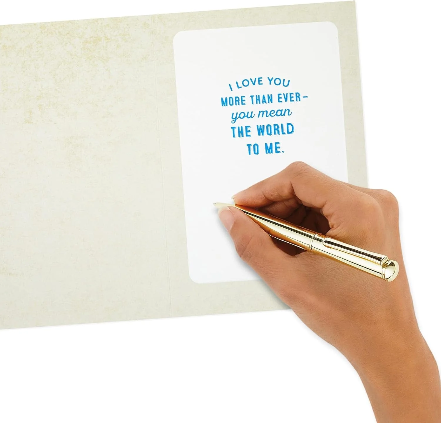 Love Card, You Mean the World to Me (Romantic Anniversary Card, Birthday Card, Sweetest Day Card) - Image 6