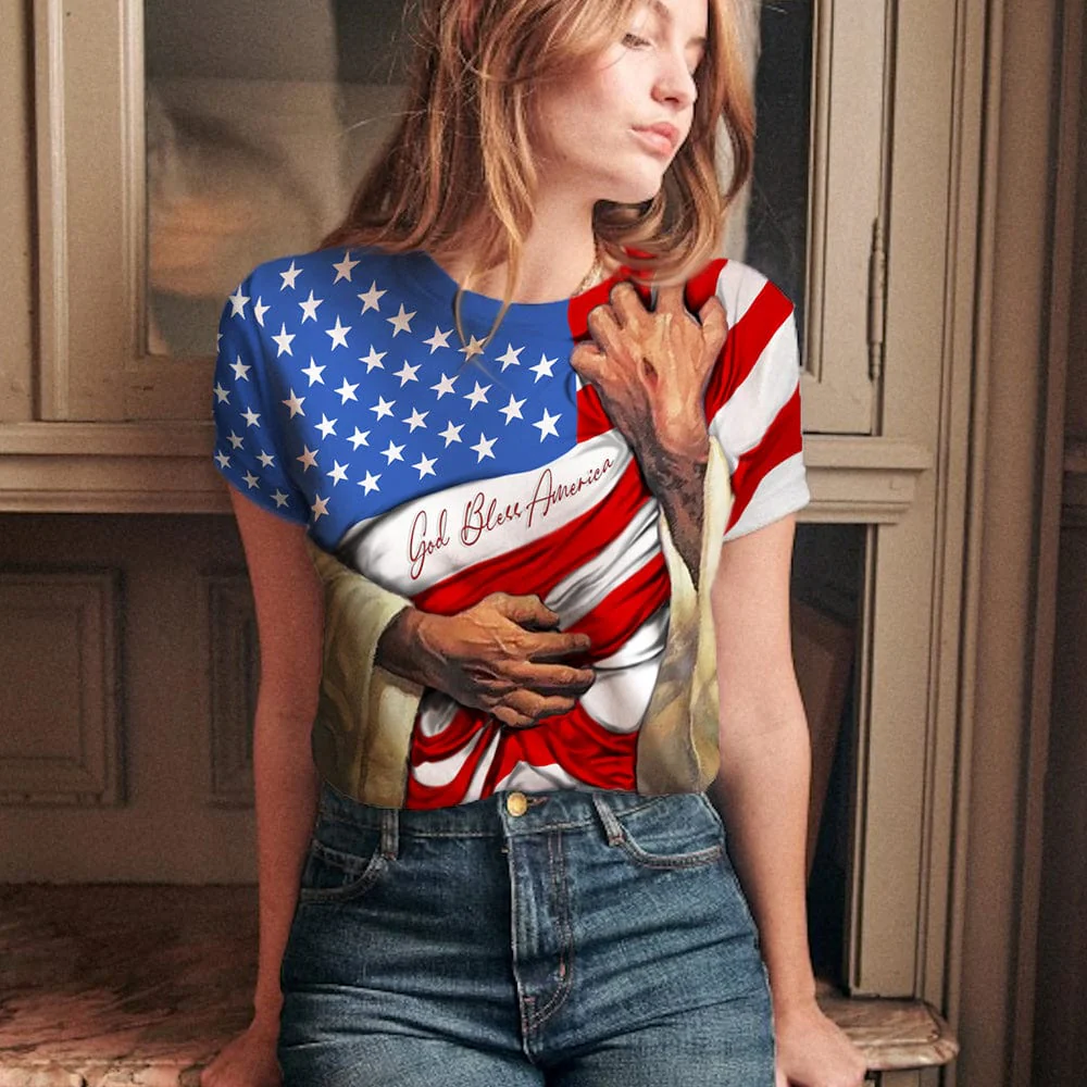 Love of God, God Bless America, God Hugs Shirt, HN590