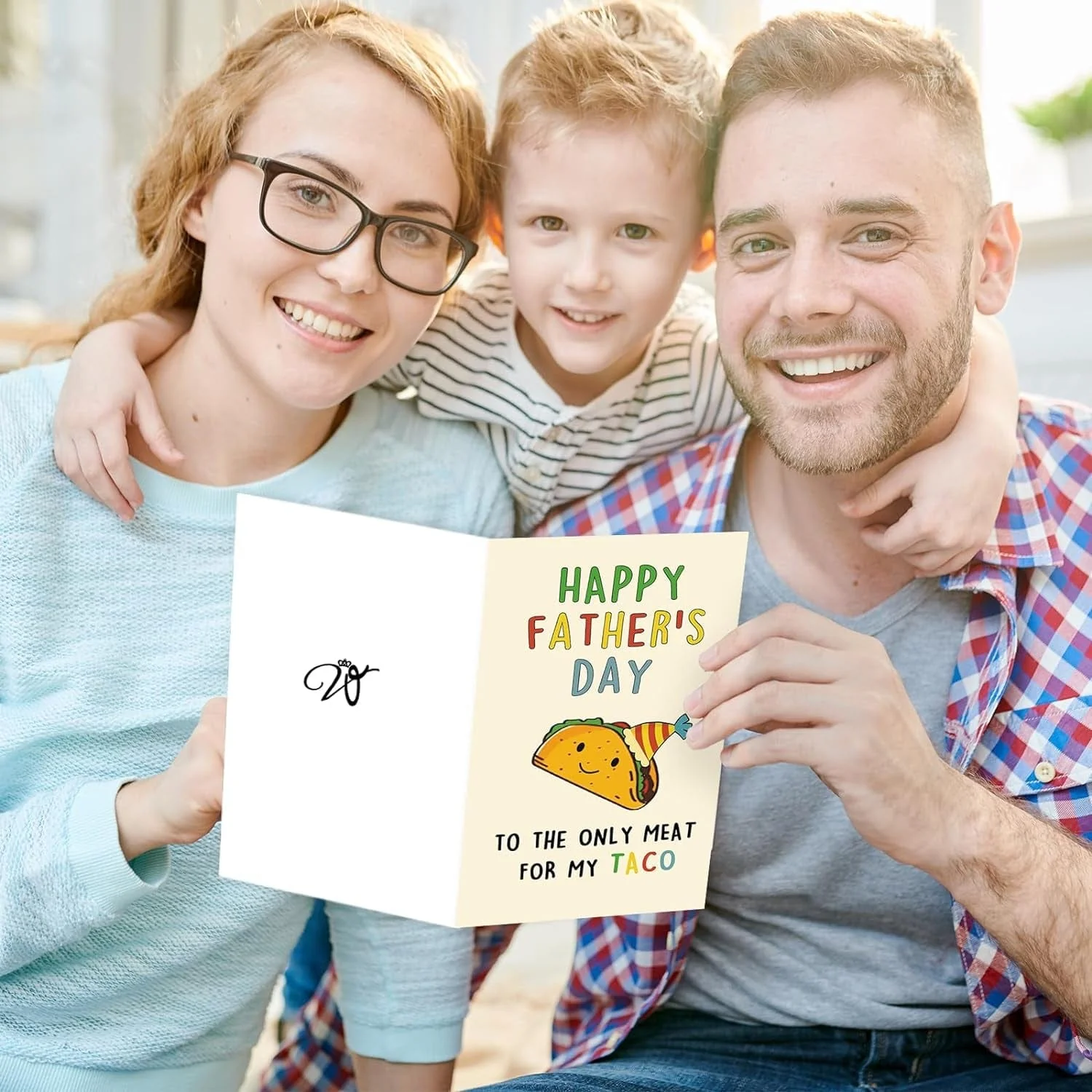 Lovely Taco Father'S Day Card for Dad, Funny Fathers Day Gift for Husband from Wife, Romantic Father'S Day Card, Happy Father'S Day to the Only Meat for My Taco - Image 5