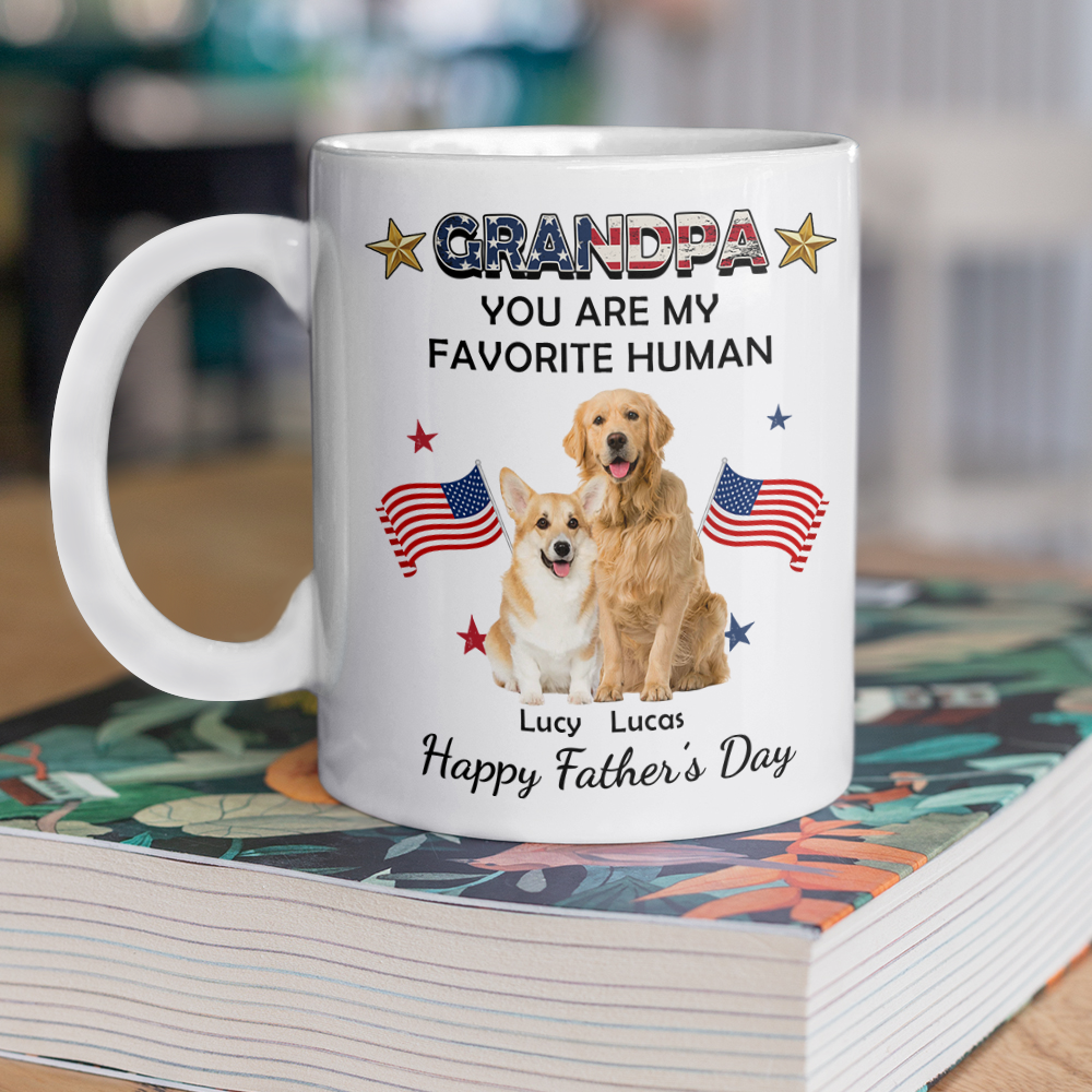 Custom You're My Favorite Flag America Mug for Dog Lovers LM32 899129 - Image 5