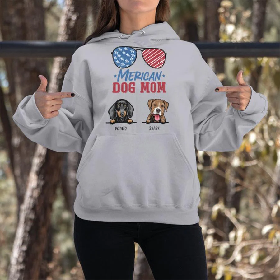 American Dog Mom Shirt - Image 4