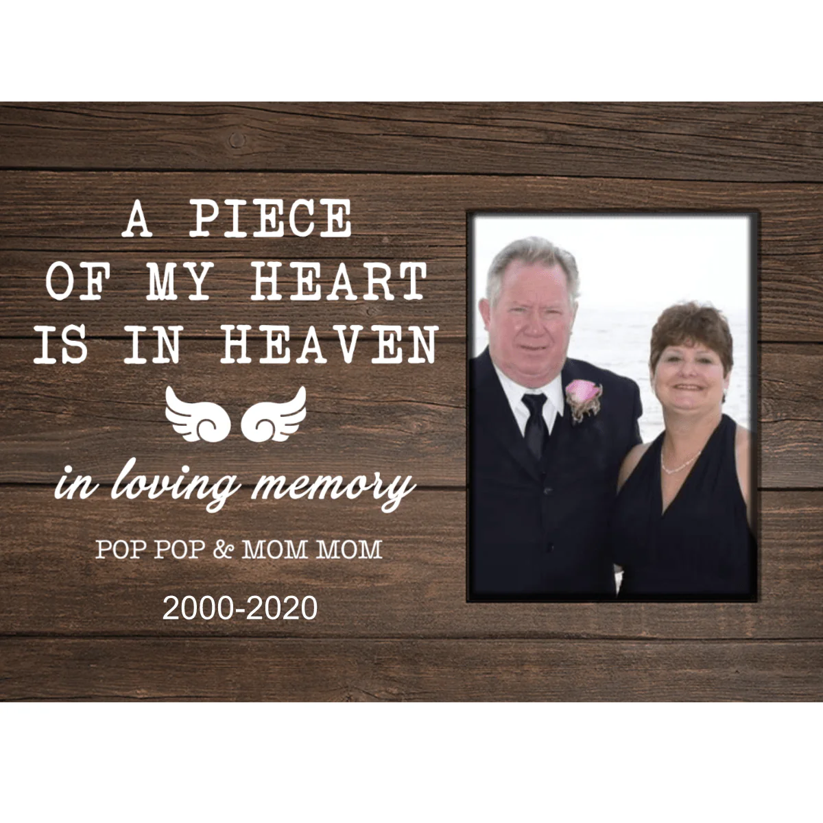 A Piece Of My Heart Is In Heaven Family Canvas - Image 2