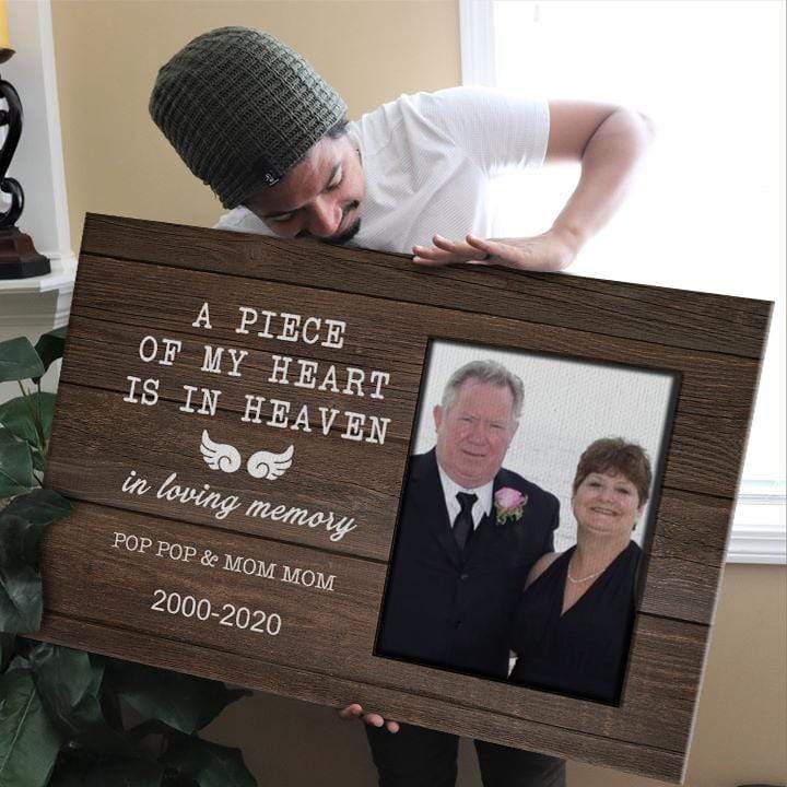 A Piece Of My Heart Is In Heaven Family Canvas - Image 3